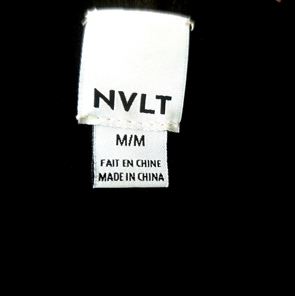 Anthropologie NVLT Black and White PIPPA Open Cardigan Knit Sweater Size M - Picture 3 of 7